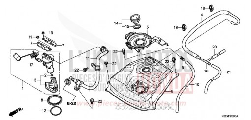 FUEL TANK SH150ADSE de 2014